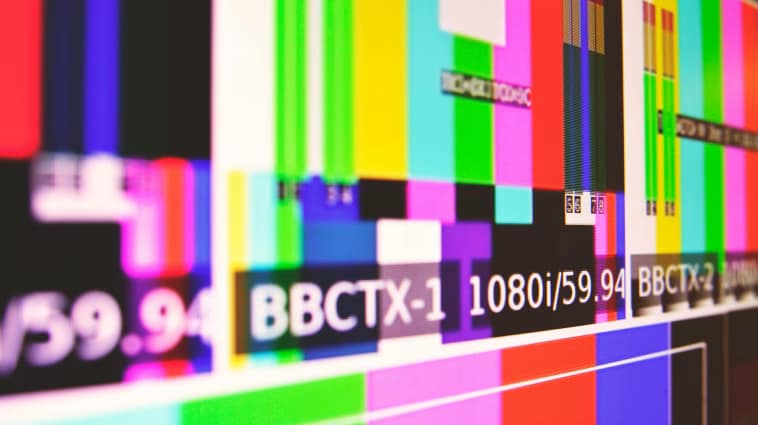 broadcasting test colors